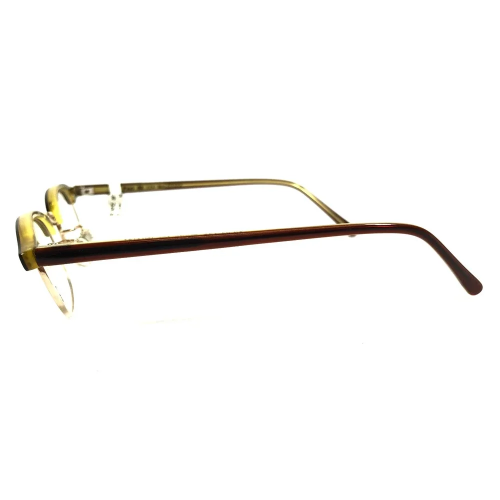 Paul Eyeglasses Frames INITIAL 02 V24 Brown Yellow Gold Oval 42-124-145